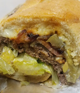 American Burger with Bacon